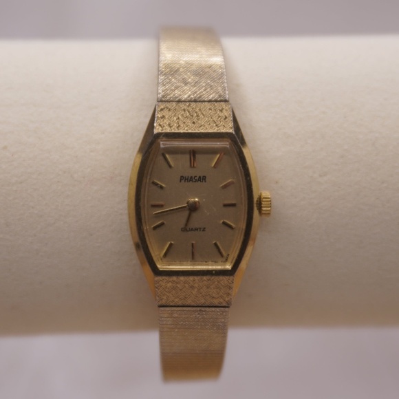 Gold Matte PHASAR Vintage Wristwatch display picture 1